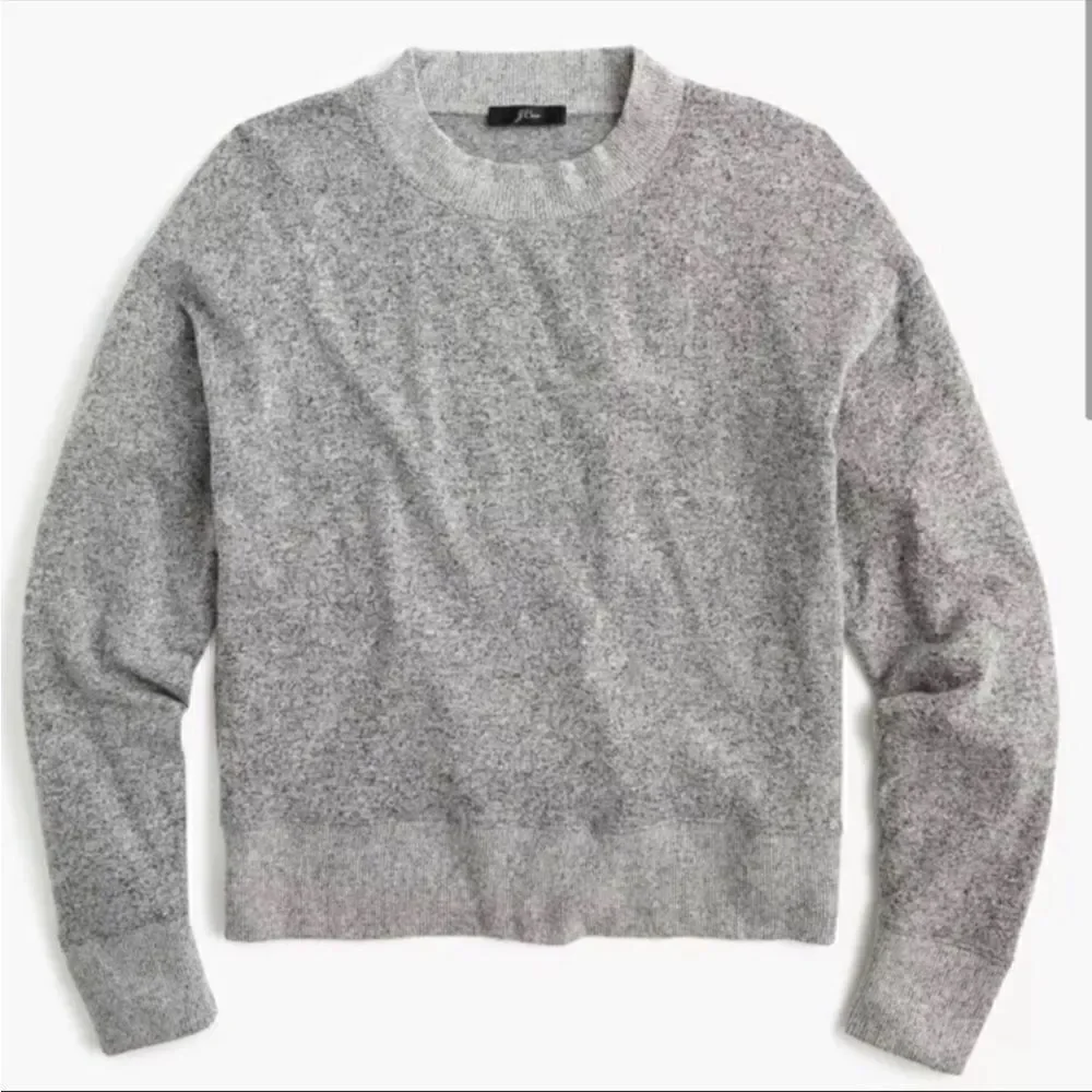 J. Crew | Marled Gray Mock Neck Pull Over Soft Cozy Sweater | M